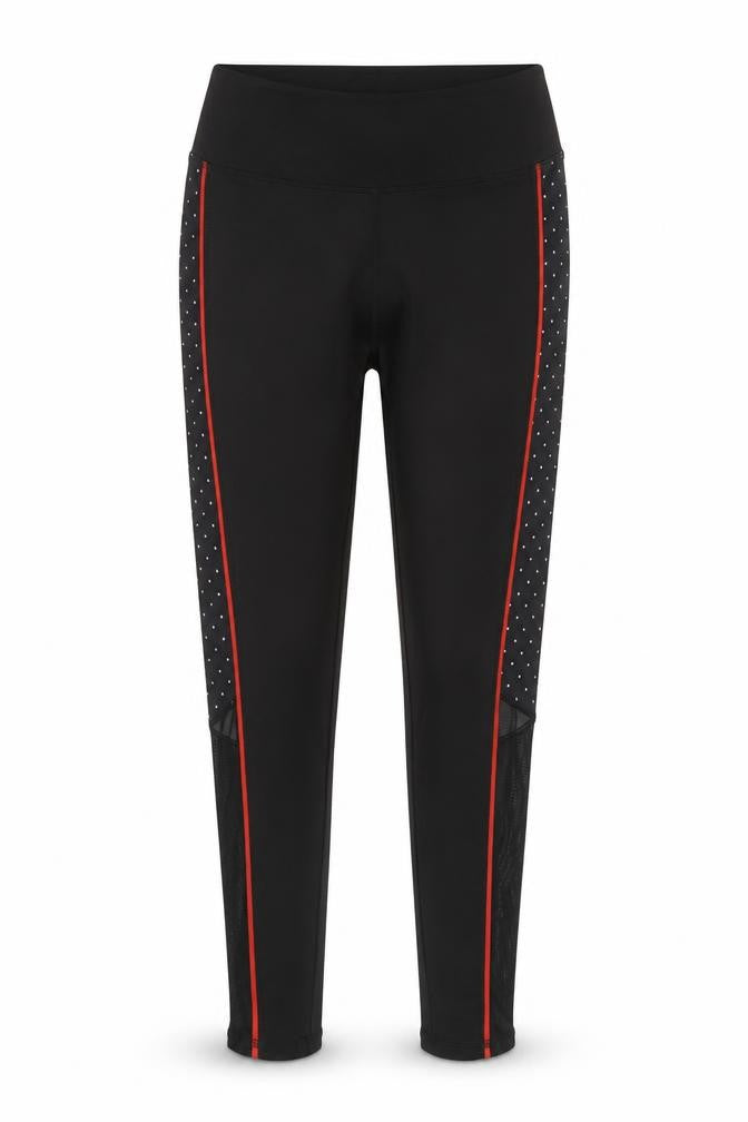 Workout Womens Black  Polyester Carrot Leggings Size M L27 in