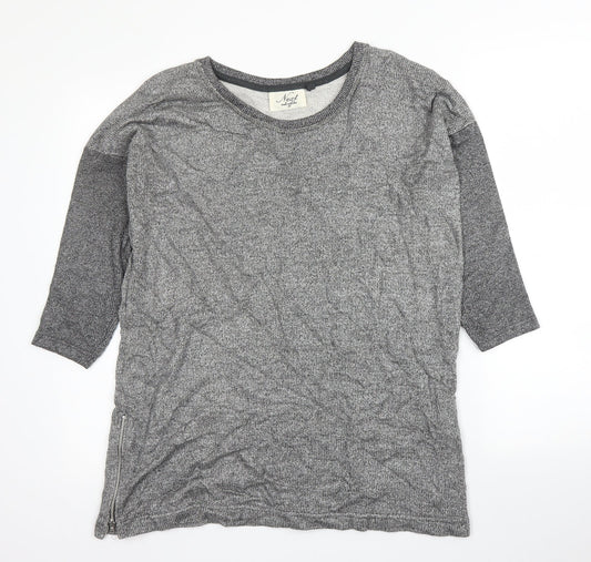 NEXT Womens Grey Round Neck  Viscose Pullover Jumper Size 10