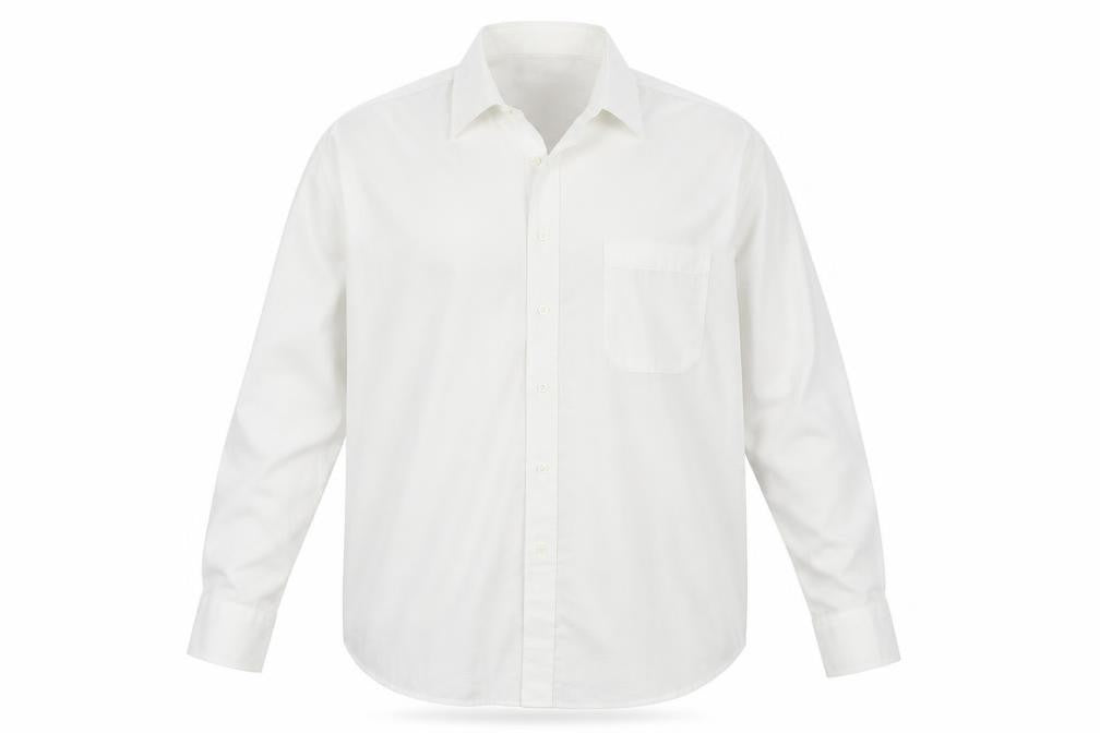 Hutson Harbour Mens White  Cotton  Button-Up Size 17 Collared
