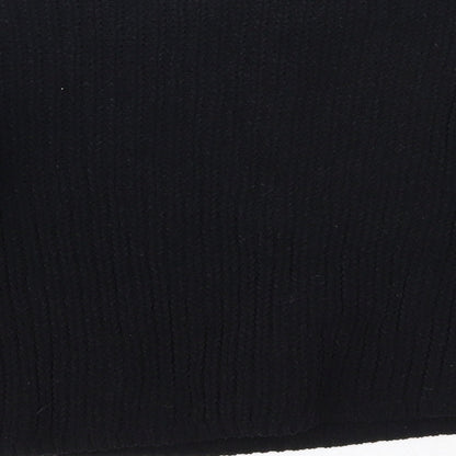 H&M Girls Black Round Neck  Polyester Pullover Jumper Size 7-8 Years