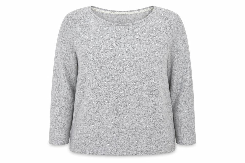George Womens Grey Round Neck  Polyester Pullover Jumper Size 18