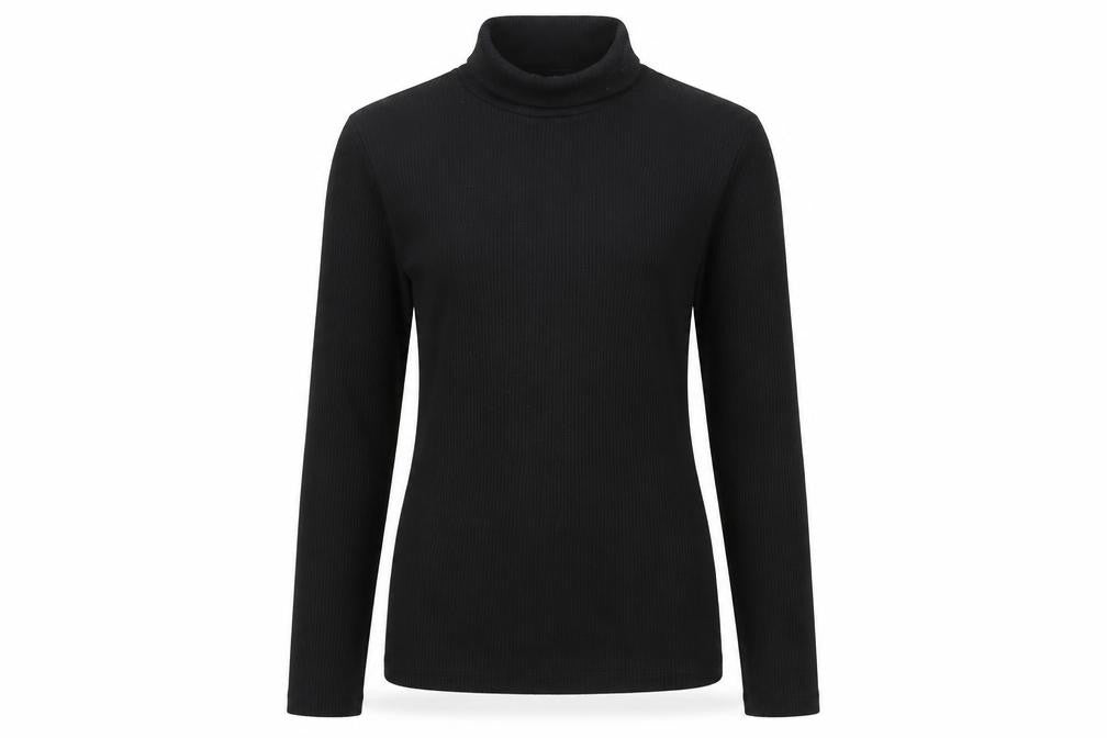 F&F Girls Black Roll Neck  Polyester Pullover Jumper Size 13-14 Years