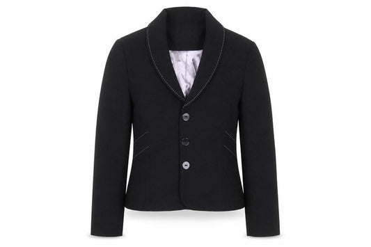 Autonomy Womens Black Spotted Polyester Jacket Suit Jacket Size 12