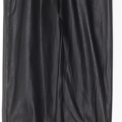 Divided by H&M Womens Black  Polyester Trousers  Size 8 L28 in Extra-Slim
