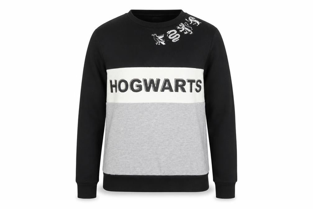 Primark Womens Black  Cotton Pullover Sweatshirt Size 2XS   - hogwarts