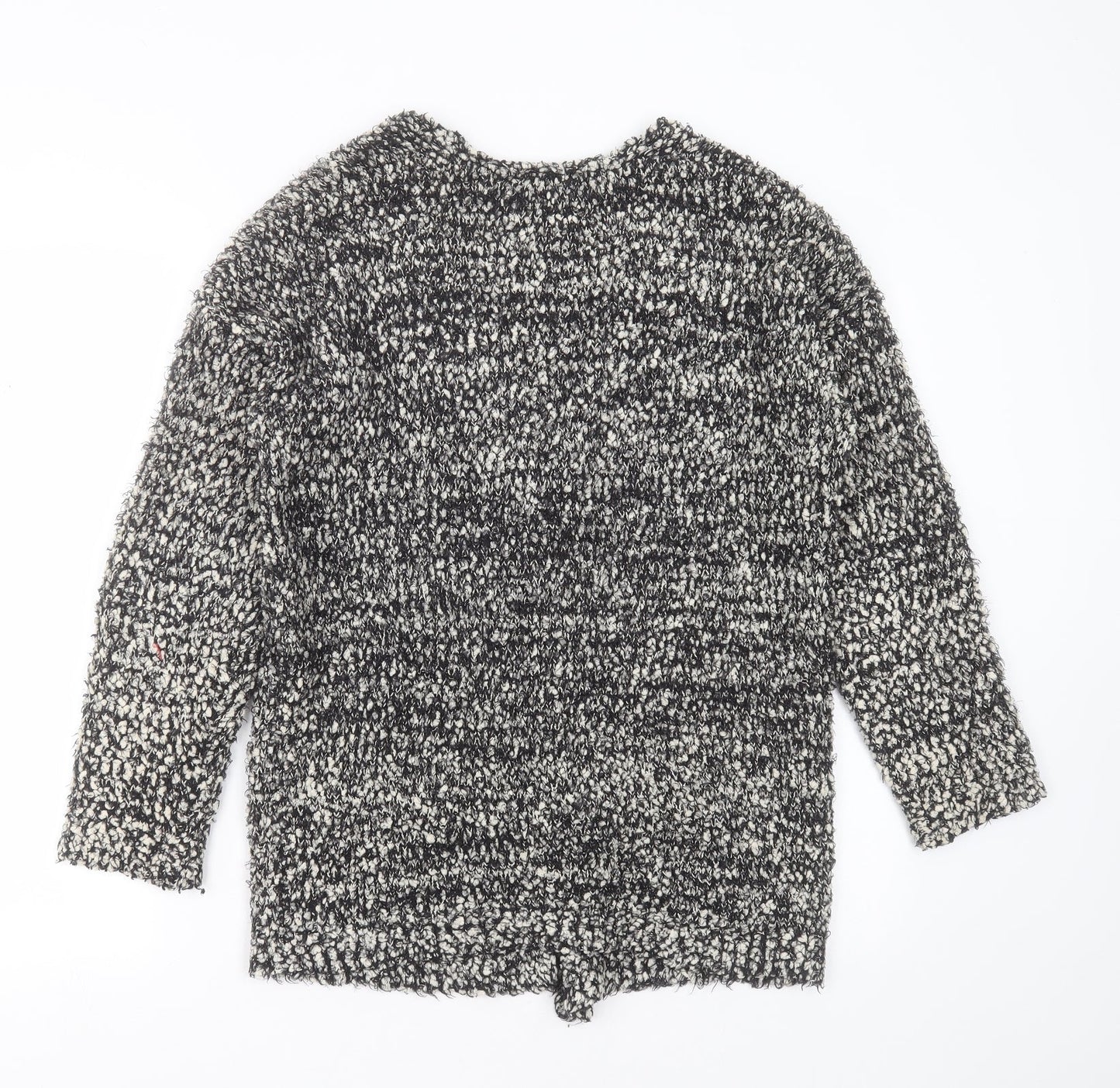 Matalan Womens Black V-Neck  Polyester Cardigan Jumper Size S