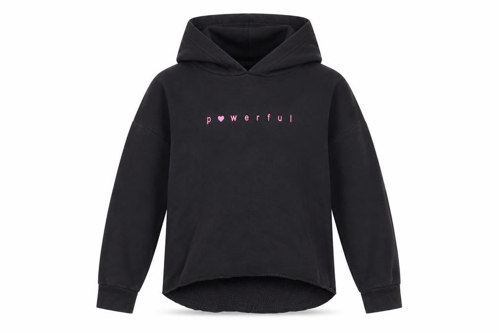 George Girls Grey  Cotton Pullover Hoodie Size 9-10 Years  Pullover - powerful