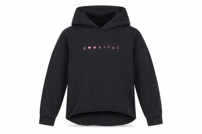 George Girls Grey  Cotton Pullover Hoodie Size 9-10 Years  Pullover - powerful