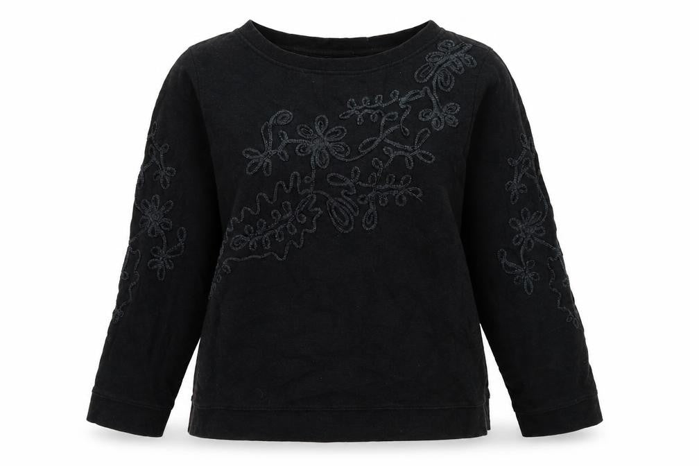 sainsburys Womens Grey Fair Isle Cotton Pullover Sweatshirt Size 16  Pullover