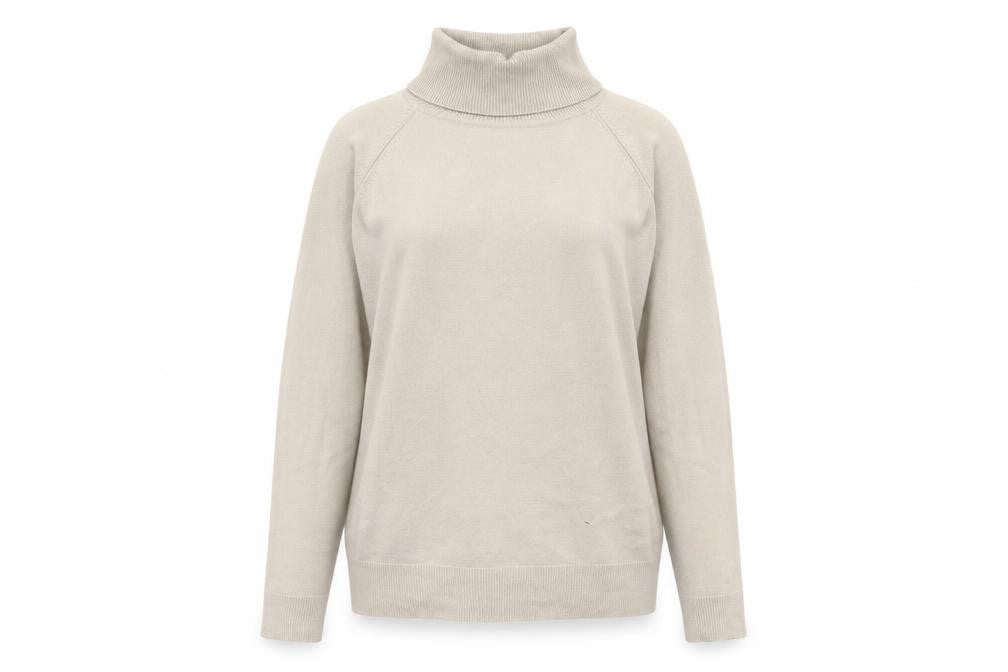 sainsburys Womens Beige  Acrylic Pullover Sweatshirt Size 14  Pullover