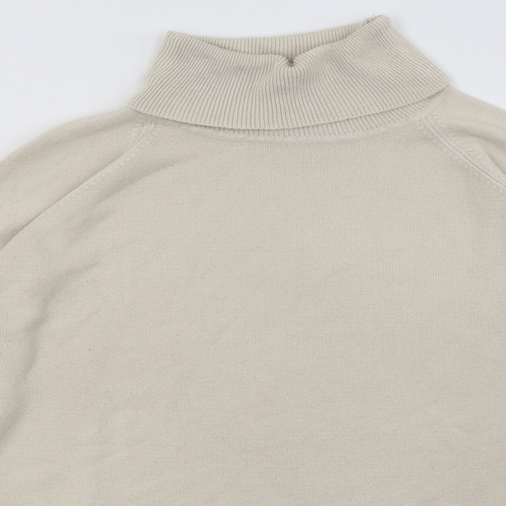 sainsburys Womens Beige  Acrylic Pullover Sweatshirt Size 14  Pullover