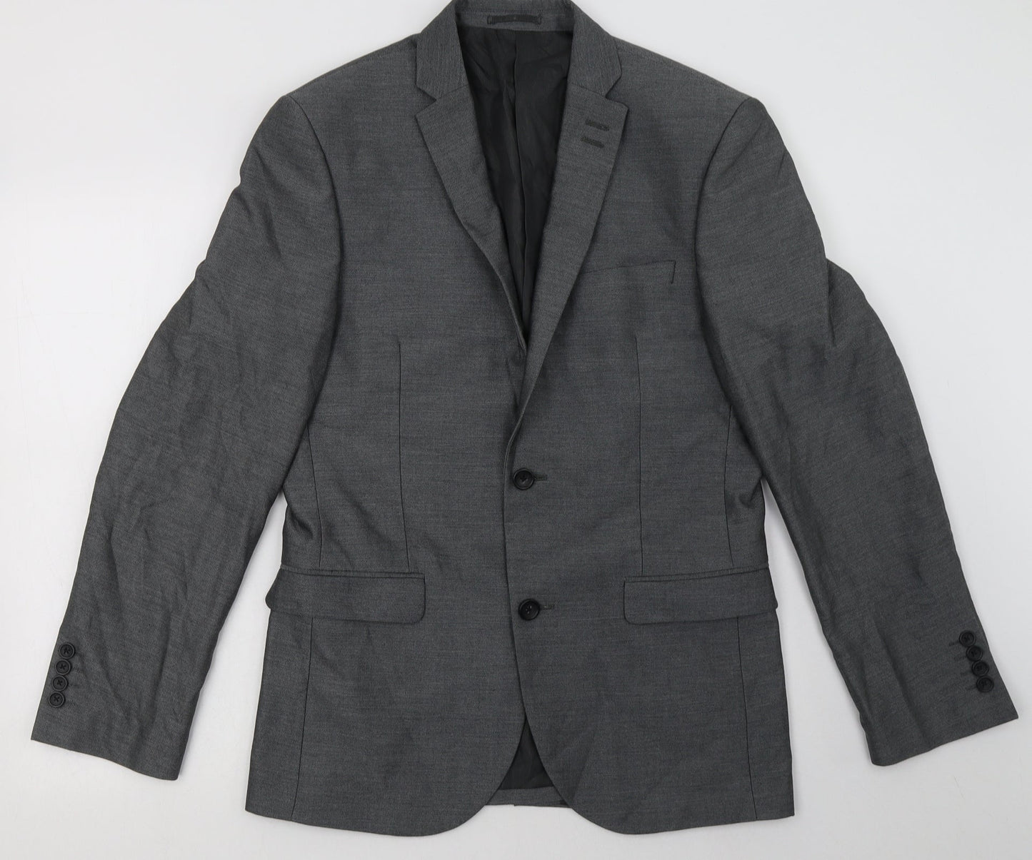 NEXT Mens Grey  Polyester Jacket Blazer Size 38