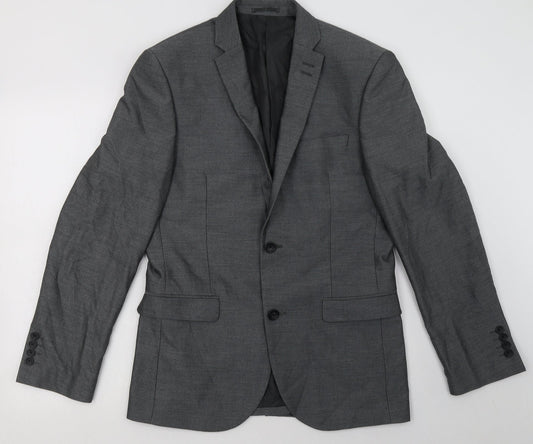 NEXT Mens Grey  Polyester Jacket Blazer Size 38