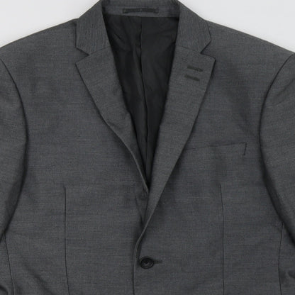 Next Mens Grey  Polyester Jacket Blazer Size 38