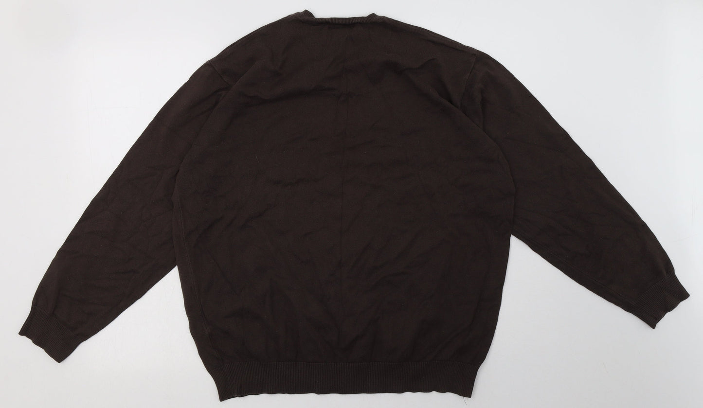 NEXT Mens Brown  Cotton Pullover Sweatshirt Size XL
