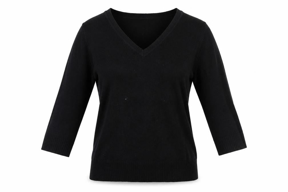 sainsburys Womens Black  Acrylic Pullover Sweatshirt Size 8  Pullover
