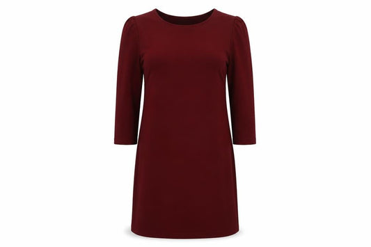 New Look Womens Red  Polyester Shift  Size 10  Crew Neck