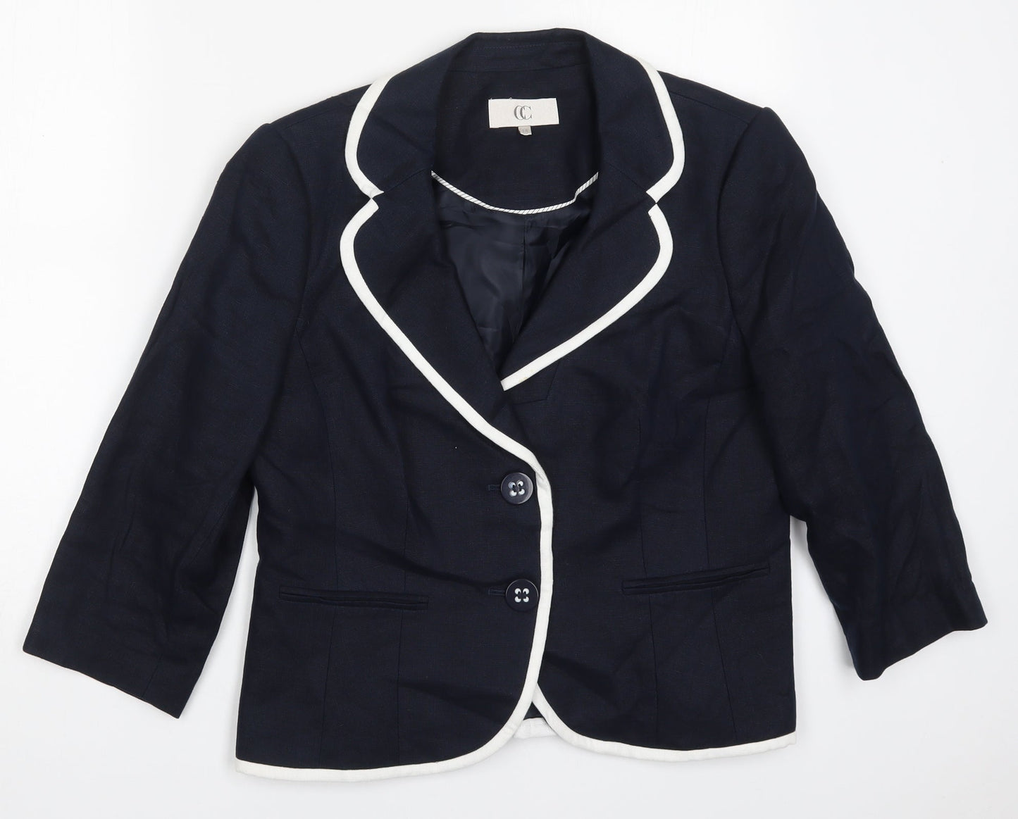 Country Casuals Womens Blue   Jacket  Size 14  Button