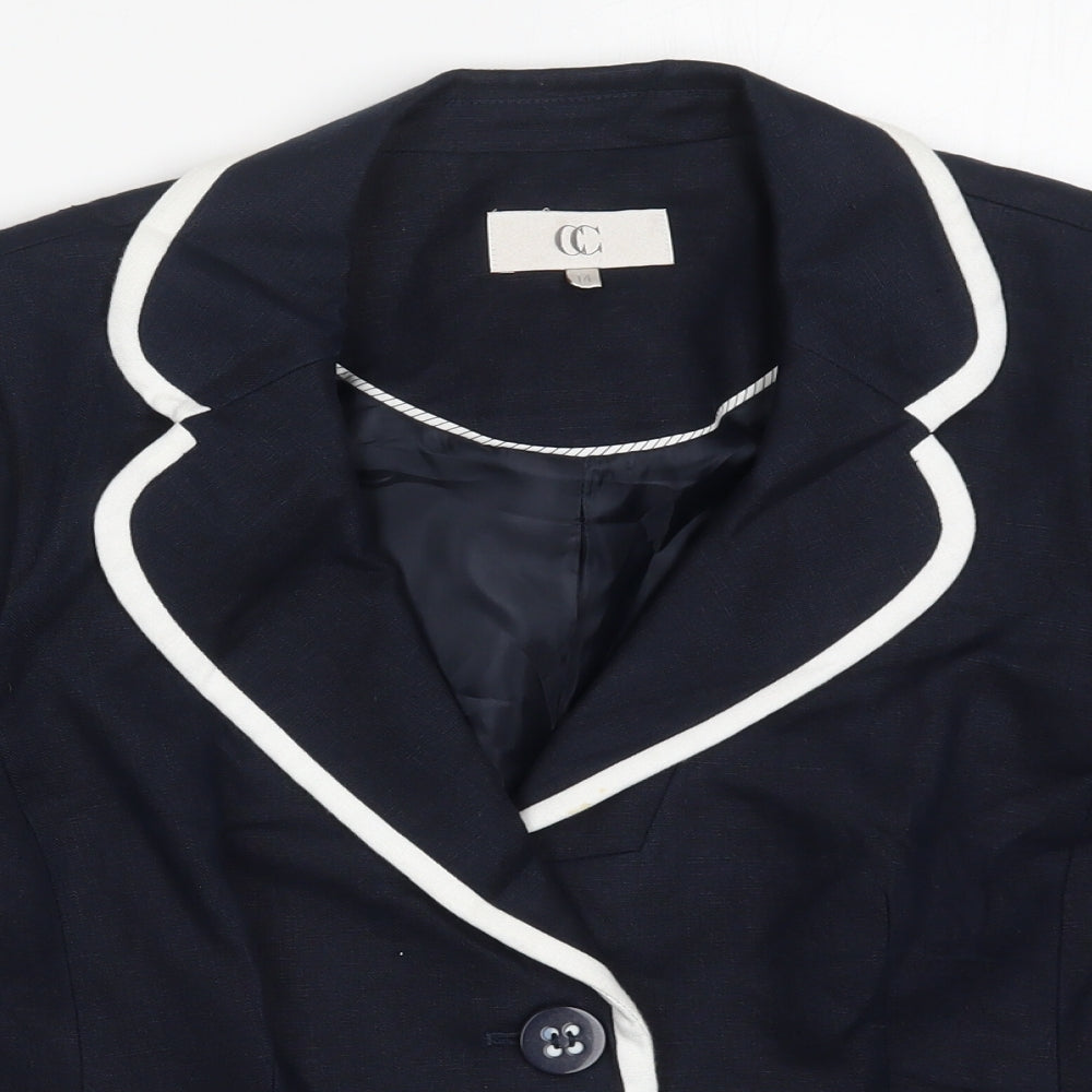 Country Casuals Womens Blue   Jacket  Size 14  Button