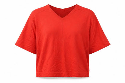 Next Womens Red V-Neck  Viscose Pullover Jumper Size S
