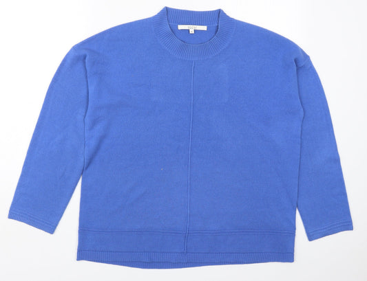 Vida Vi Womens Blue Round Neck  Acrylic Pullover Jumper Size XL