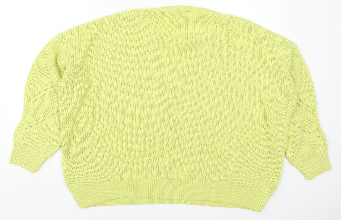 NEXT Womens Green Round Neck  Acrylic Pullover Jumper Size L