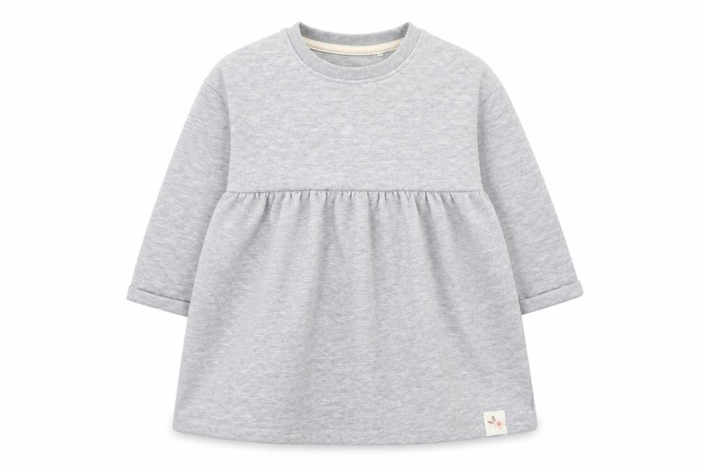 George Girls Grey  Cotton Jumper Dress  Size 18 Months  Round Neck