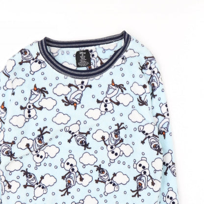 Preloved Primark Womens Blue Round Neck  Polyester Pullover Jumper Size 6   - Frozen - Detail