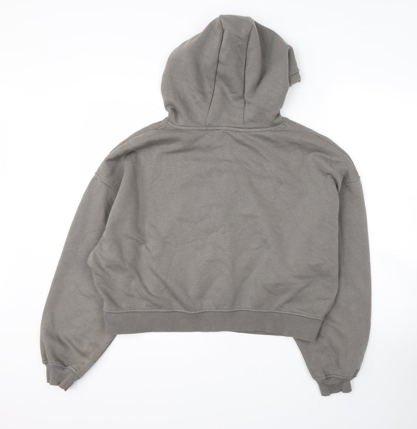 Primark Womens Grey  Cotton Pullover Hoodie Size S
