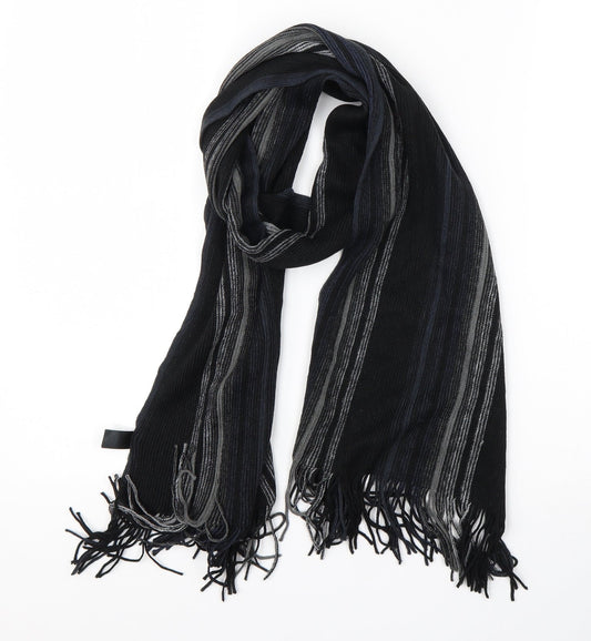 Primark Mens Blue Striped Acrylic Scarf  One Size