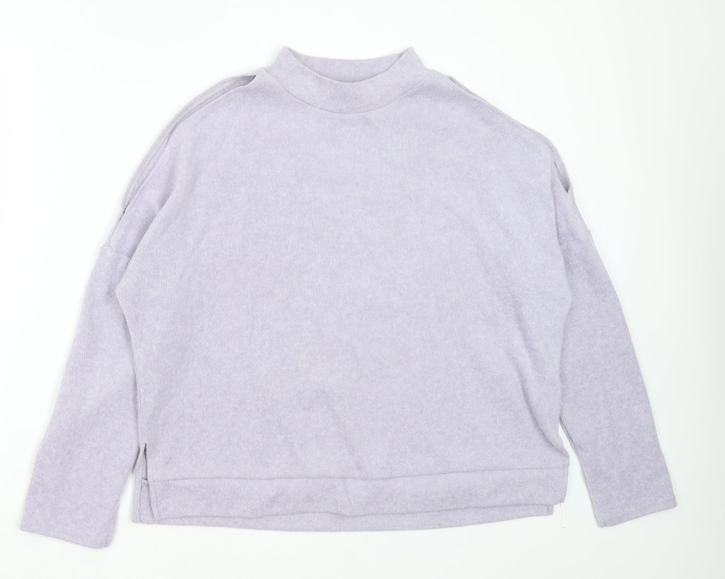 New Look Womens Purple Round Neck  Polyester Pullover Jumper Size M
