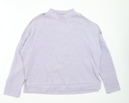 New Look Womens Purple Round Neck  Polyester Pullover Jumper Size M