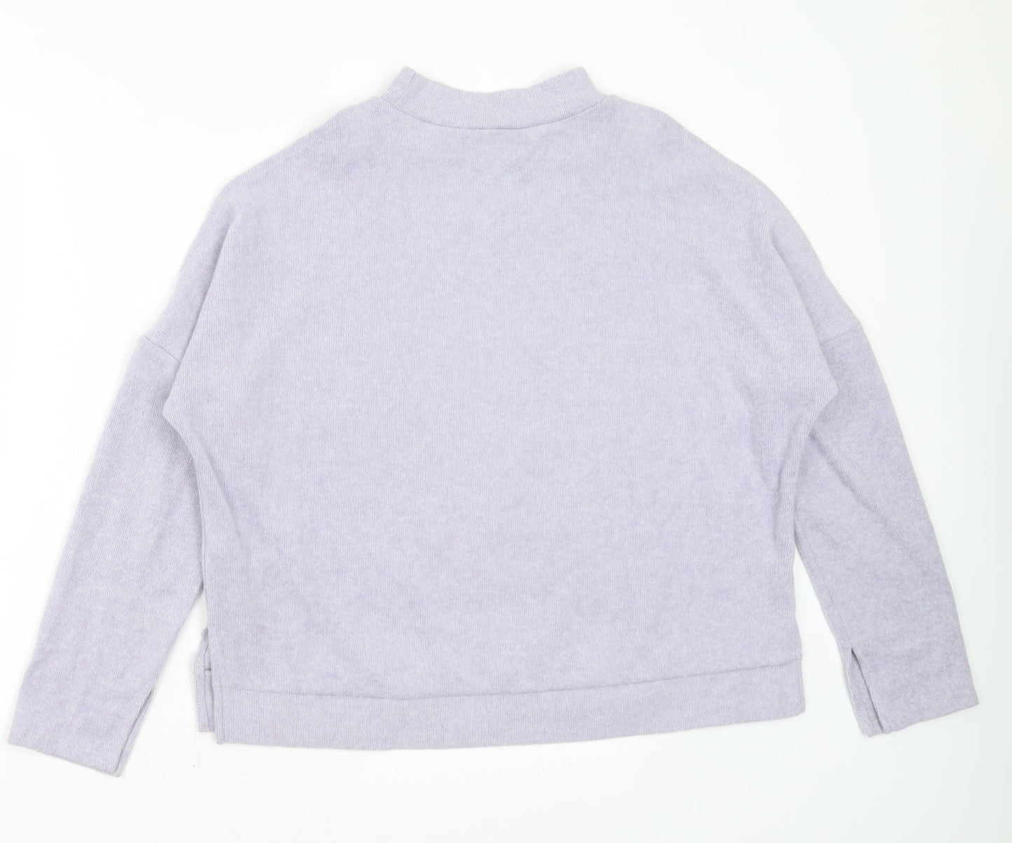 New Look Womens Purple Round Neck  Polyester Pullover Jumper Size M