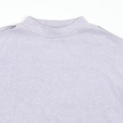 New Look Womens Purple Round Neck  Polyester Pullover Jumper Size M