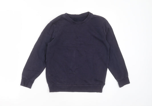 George Boys Blue  Cotton Pullover Sweatshirt Size 8-9 Years   - school