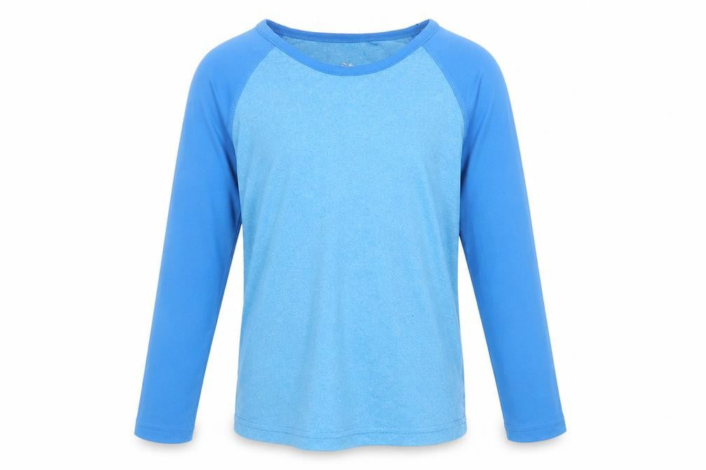 Crane Boys Blue  Polyester Basic T-Shirt Size 7-8 Years Round Neck