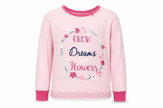 Matalan Girls Pink Solid Cotton Top Pyjama Top Size 4-5 Years
