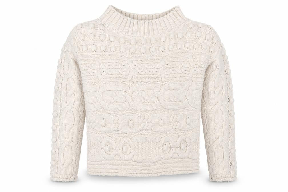 NEXT Womens Beige Round Neck  Acrylic Pullover Jumper Size M