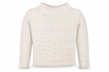 Next Womens Beige Round Neck  Acrylic Pullover Jumper Size M