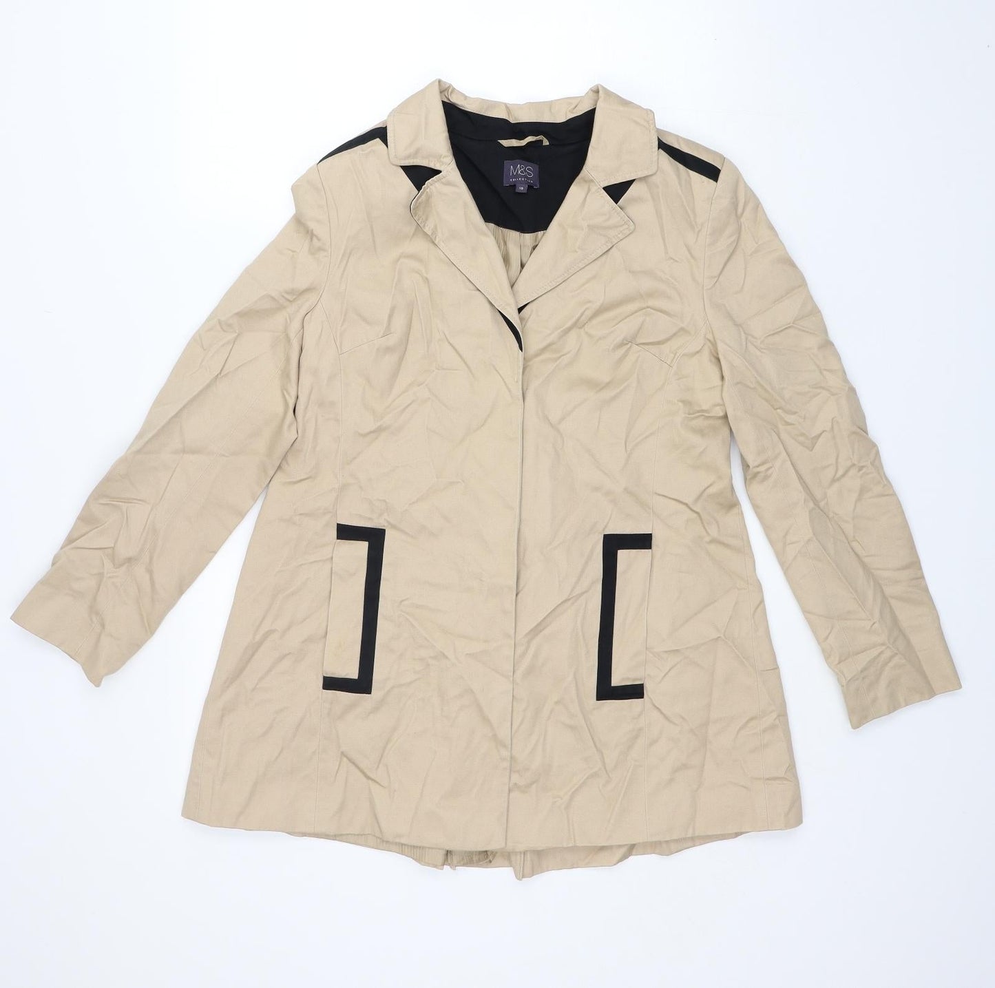 M&S Womens Brown   Anorak Coat Size 10