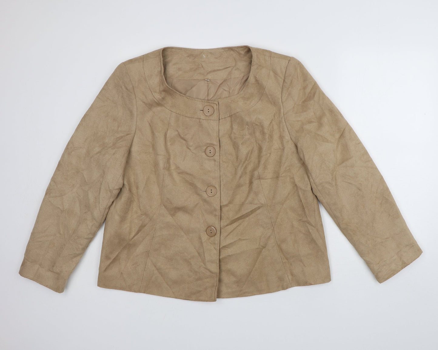 EWM Womens Brown   Jacket Coat Size 18  Button