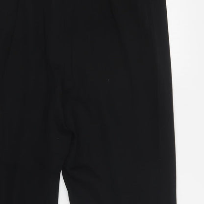 Country Casuals Womens Black Polyester Dress Pants Trousers Size 18 L25 in Regular Button