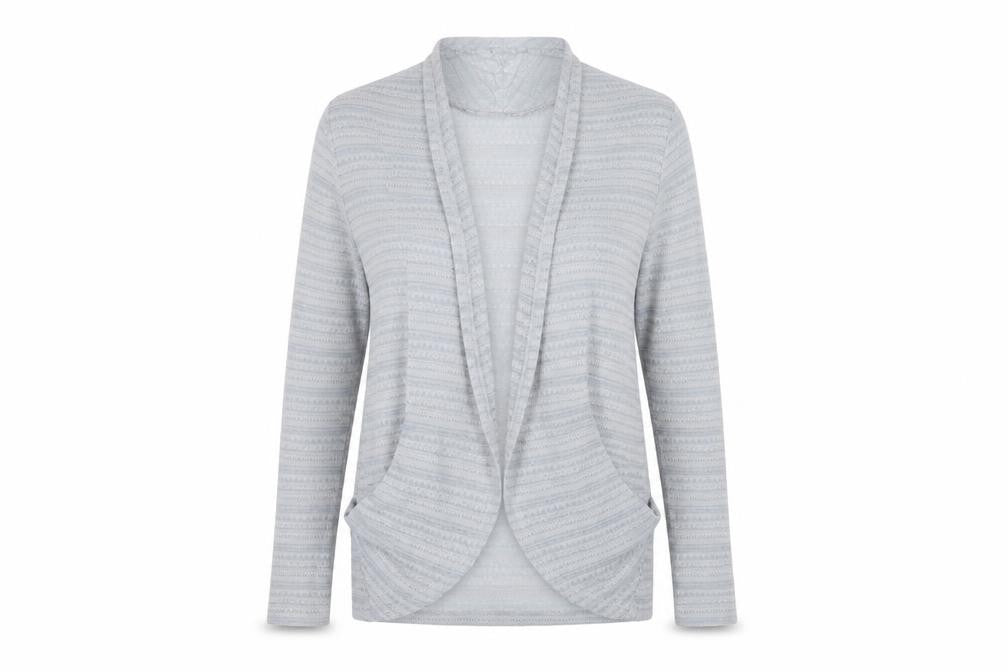 Oasis Womens Blue Collared  Polyester Cardigan Jumper Size S