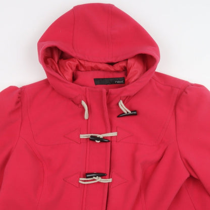 Next Womens Pink   Pea Coat Coat Size L  Zip