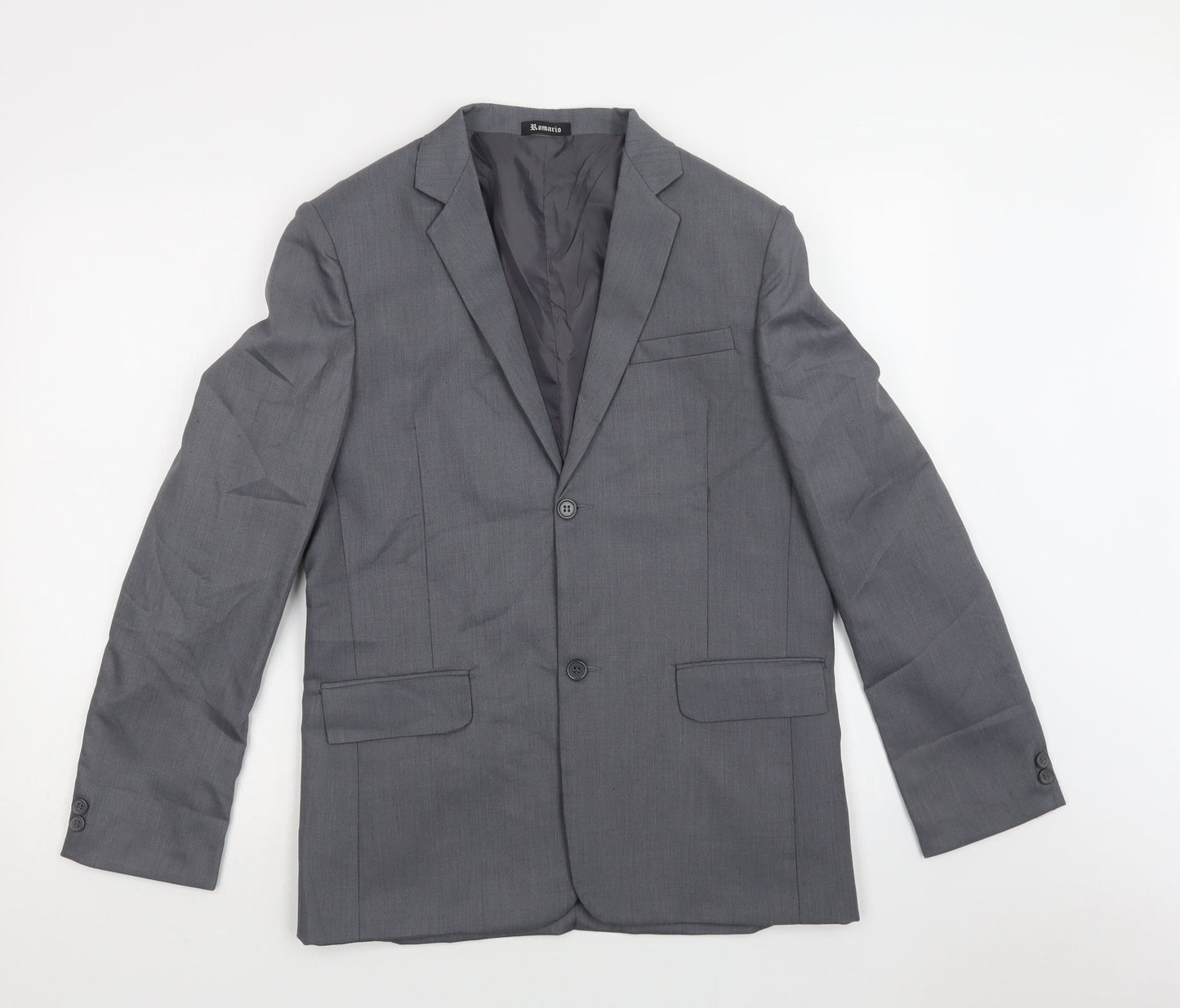 Romario Womens Grey   Jacket Blazer Size 14  Button