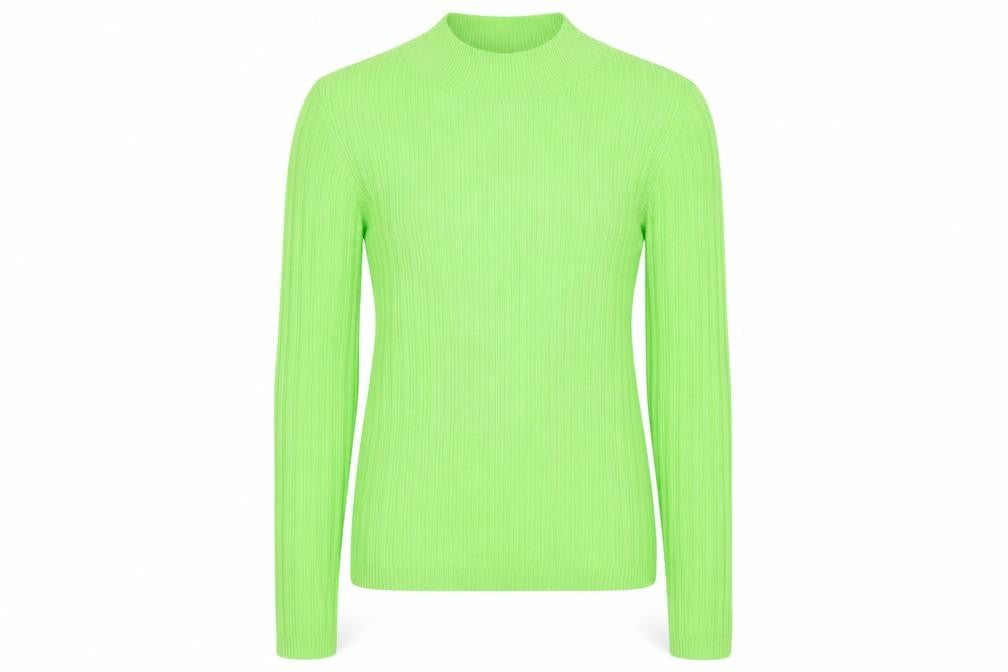 Primark Womens Green Mock Neck  Polyester Pullover Jumper Size XS