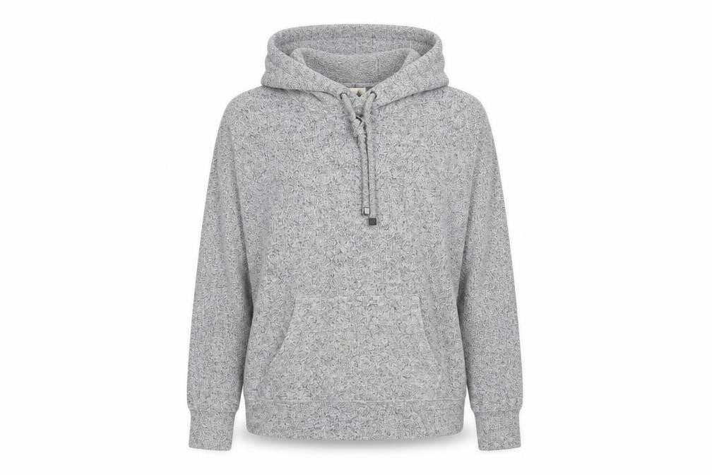 F&F Womens Grey  Viscose Pullover Hoodie Size 10