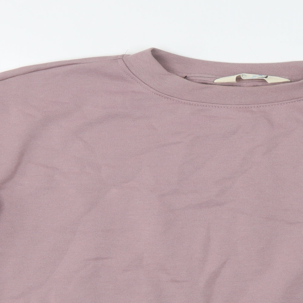 Primark Womens Purple  Cotton Pullover Sweatshirt Size S