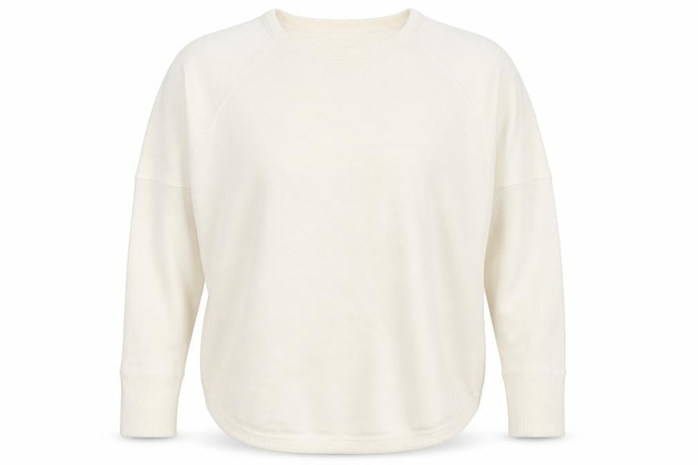 Sweet Romeo Womens Ivory Round Neck  Acrylic Pullover Jumper Size M