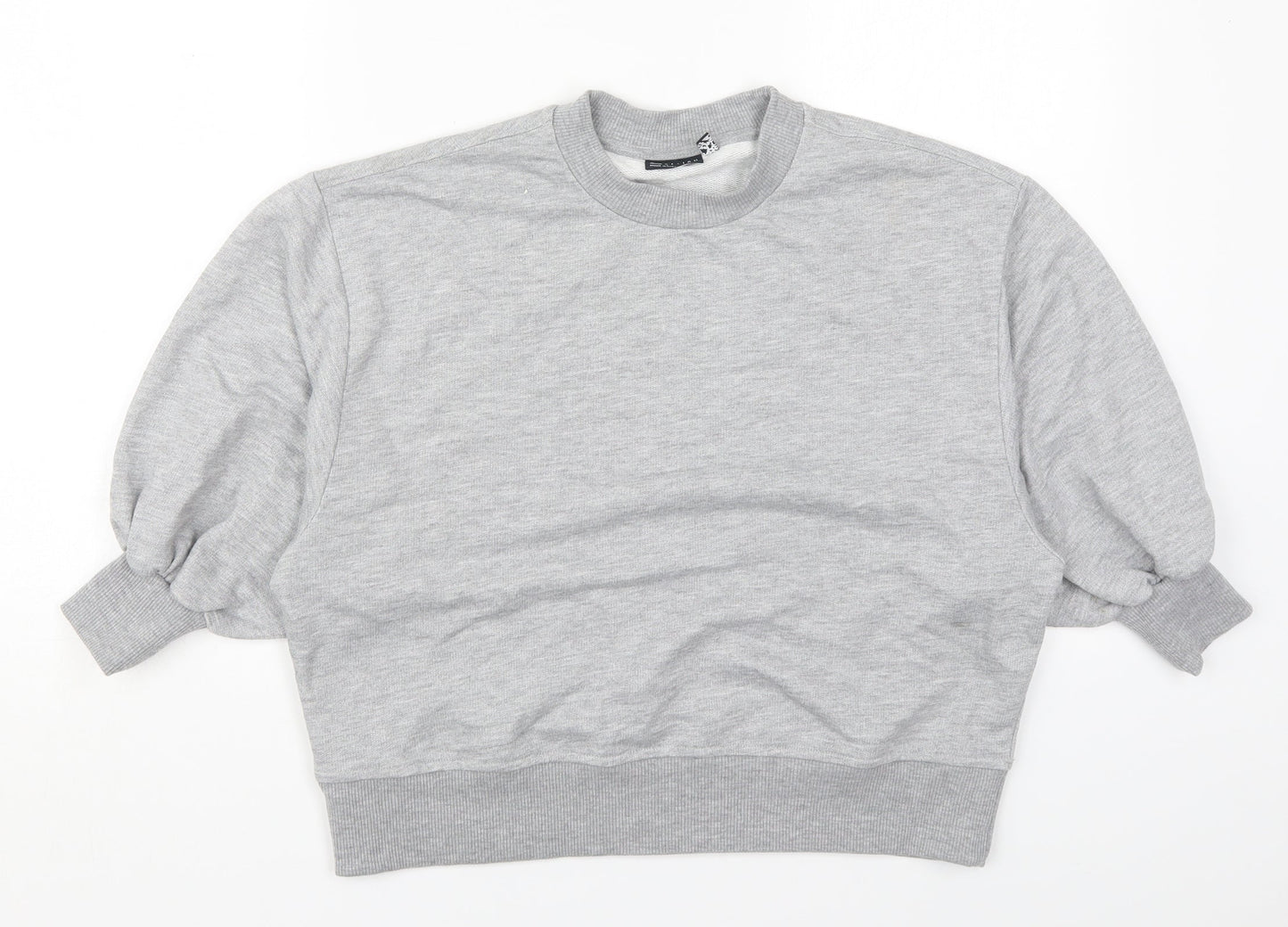 ASOS Womens Grey  Cotton Pullover Sweatshirt Size 8  Pullover